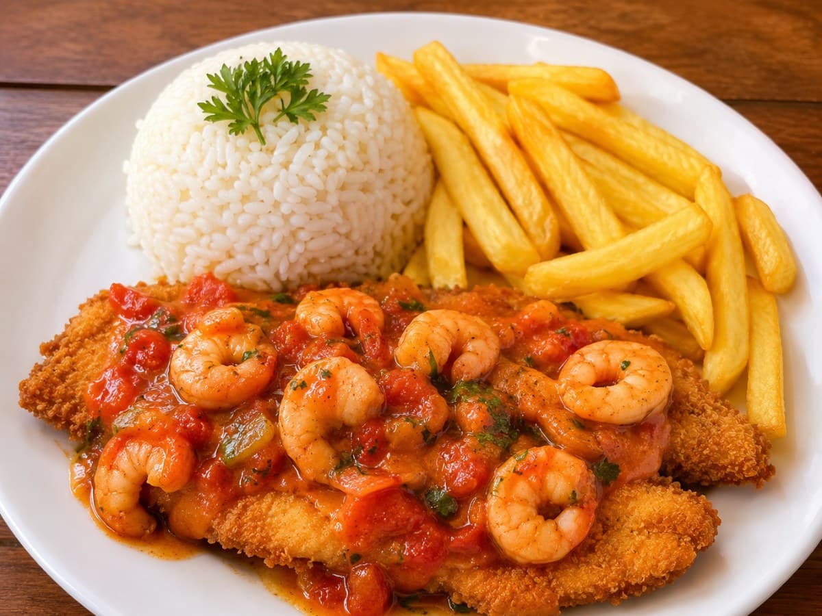 Pescada ao Molho de Camarão